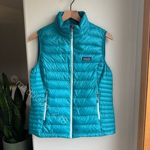 Patagonia Down Sweater Vest Medium Tobago Blue 800-fill Down Regular Fit M